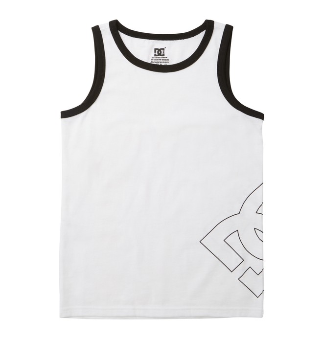 dcshoes, Boy's County Tank, WHITE (wbn0) 0 Boy's County Tank White ADBKT00008 DC Shoes