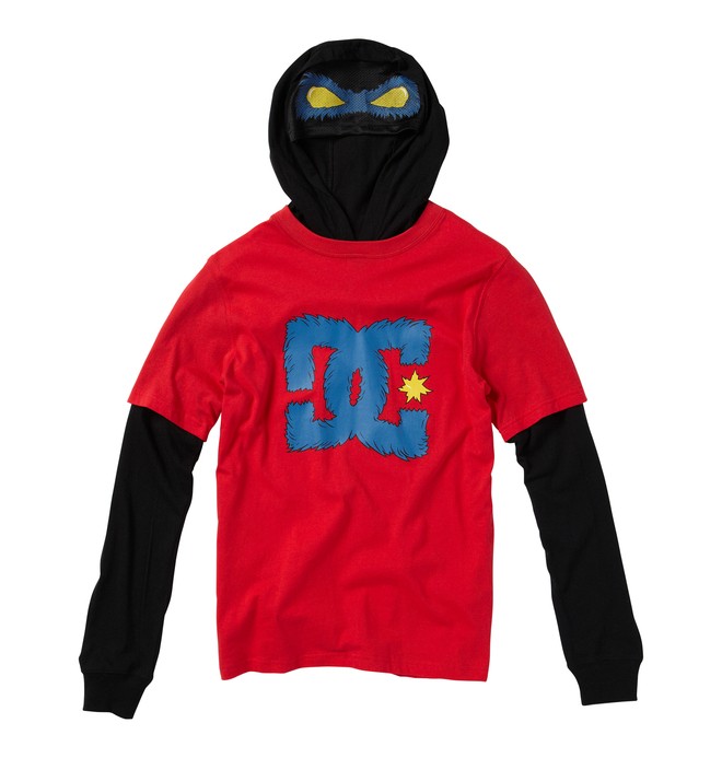 dcshoes, Boy's Beastly Long Sleve Shirt, ATHLETIC RED (rqr0) 0 Boy's Beastly Long Sleve Shirt Red ADBKT00060 DC Shoes