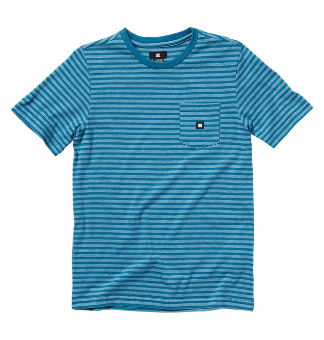 dcshoes, Kid's Wizards crewby Tee, OCEAN STRIPE (bqp3) 0 Kid's Wizards crewby Tee ADBKT00094 DC Shoes