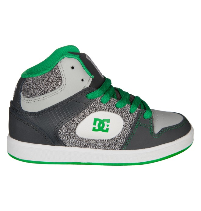 dcshoes, Kid's Union High SE ER Shoes, GREY/GREEN (ggb) 0 Kid's Union High SE ER Shoes Grey ADBS100006 DC Shoes
