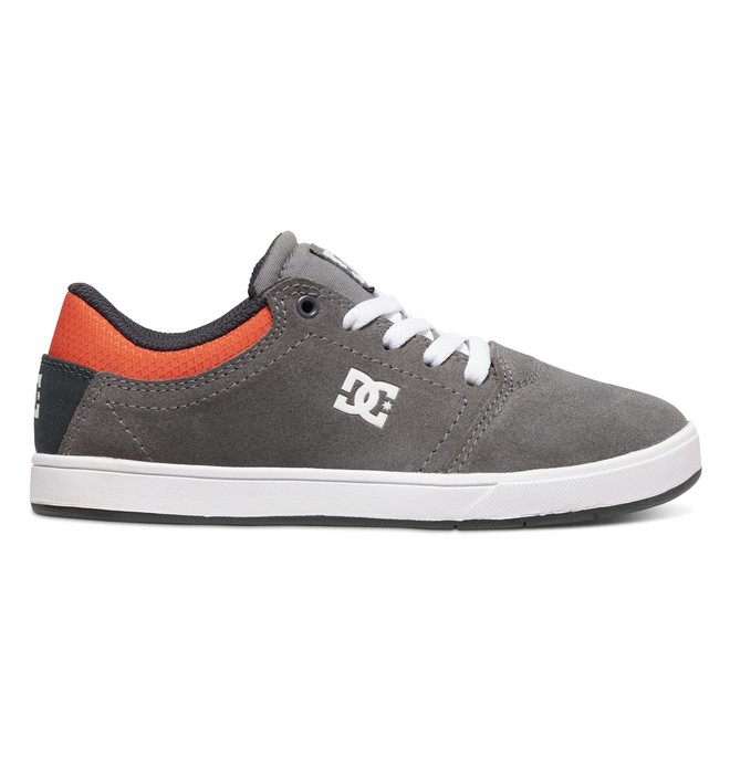 dcshoes, Kid's 8-16 Crisis Shoes, GREY/BLACK/ORANGE (xskn) 0 Kid's 8-16 Crisis Shoes Grey ADBS100080 DC Shoes