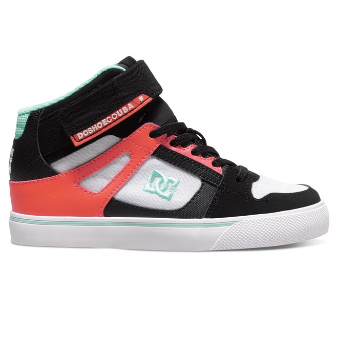 dcshoes, Spartan EV - High-Top Shoes, BLACK/WHITE/PINK (kwp) 0 Spartan EV - High-Top Shoes ADBS300110 DC Shoes