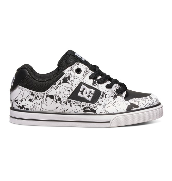 dcshoes, Pure B - Chaussures, BLACK/WHITE PRINT (bwp) 0 Pure B - Chaussures ADBS300192 DC Shoes