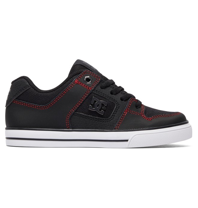 dcshoes, Pure SE - Chaussures, BLACK/RED/WHITE (xkrw) 0 Pure SE - Chaussures Noir ADBS300258 DC Shoes