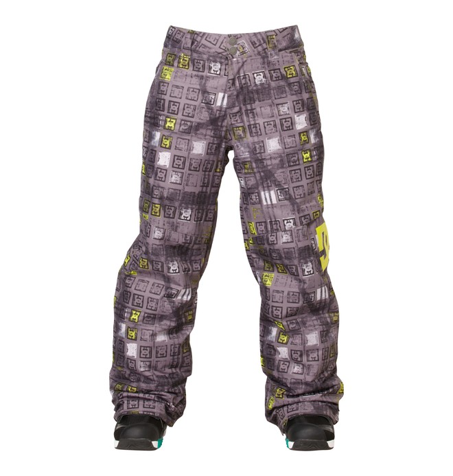 dcshoes, Boy's Banshee Snowboard Pants, BLACK MONOGRAM (kvk7) 0 Boy's Banshee Snowboard Pants Black ADBTP00002 DC Shoes