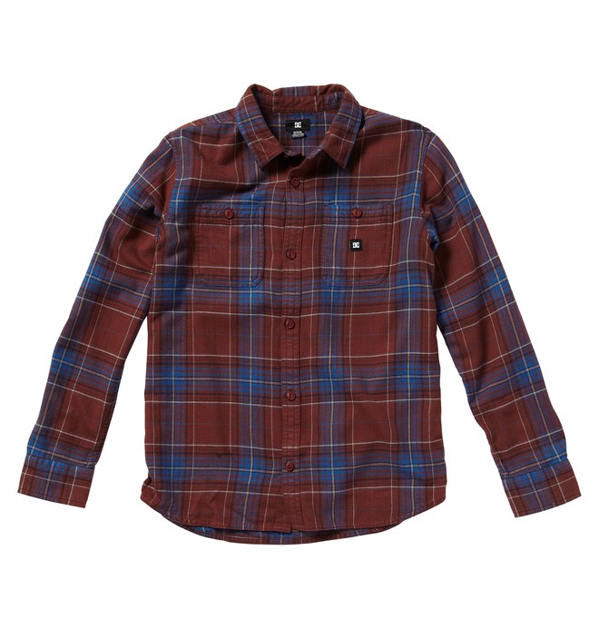 dcshoes, Boy's Kingsmen Shirt, MAROONED PLAID (rsd1) 0 Boy's Kingsmen Shirt Red ADBWT00019 DC Shoes