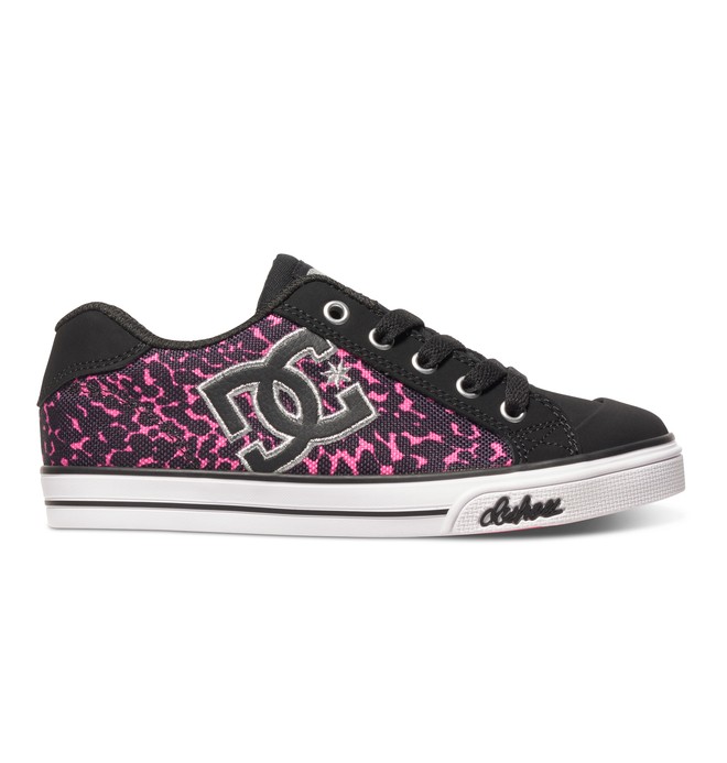 dcshoes, Girl's Chelsea Graffik Shoes, BLACK/PINK (bbp) 0 Girl's Chelsea Graffik Shoes Black ADGS300001 DC Shoes