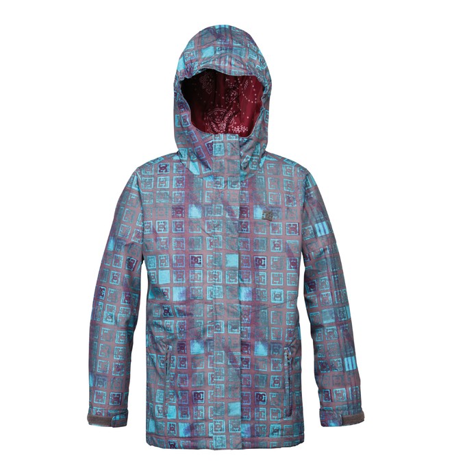 dcshoes, Girl's Fuse Snowboard Jacket, DARK GULL GREY MONOGRAM (kpw7) 0 Girl's Fuse Snowboard Jacket Black ADGTJ00002 DC Shoes