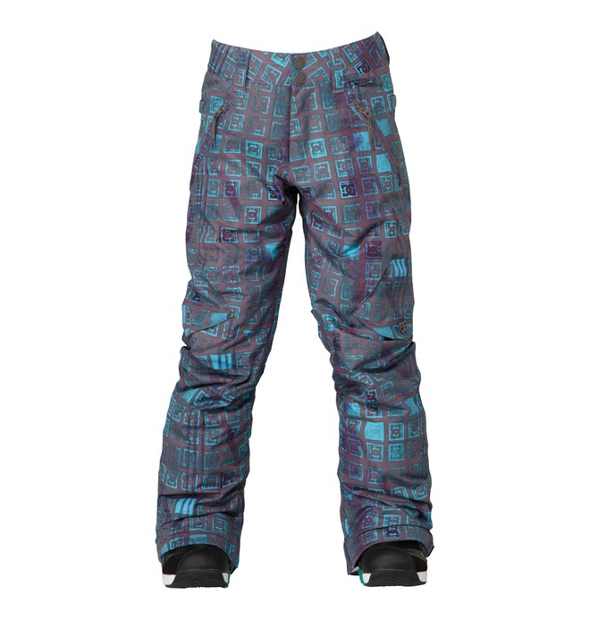dcshoes, Girl's Ace Snowboard Pant, DARK GULL GREY MONOGRAM (kpw7) 0 Girl's Ace Snowboard Pant Black ADGTP00001 DC Shoes
