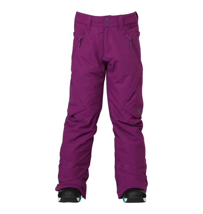dcshoes, Girl's Ace Snowboard Pant, GLOXINIA (prf0) 0 Girl's Ace Snowboard Pant Purple ADGTP00001 DC Shoes