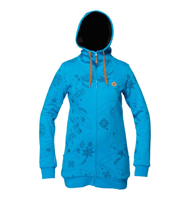 dcshoes, Women's Crystal Zip Hoodie, ENGLISH EMBROIDERY (METHYL BLU (bpj9) 0 Women's Crystal Zip Hoodie ADJFT00028 DC Shoes