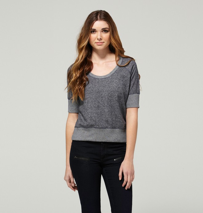 dcshoes, Women's Champ Shirt, BLUE GRAPHITE MARLED (ktm0) 0 Women's Champ Shirt ADJKT00021 DC Shoes