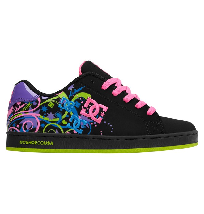 dcshoes, Women's Pixie Starburst Shoes, BLACK/FLUORESCENT (bfl) 0 Women's Pixie Starburst Shoes ADJS100005 DC Shoes
