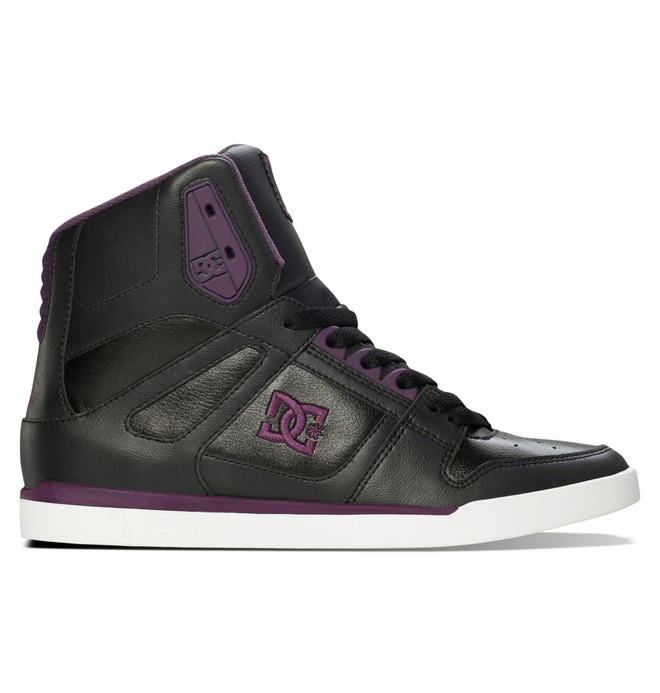 dcshoes, Women's Rebound Slim High Top Shoe, BLACK (blk) 0 Women's Rebound Slim High Top Shoe Black ADJS100051 DC Shoes