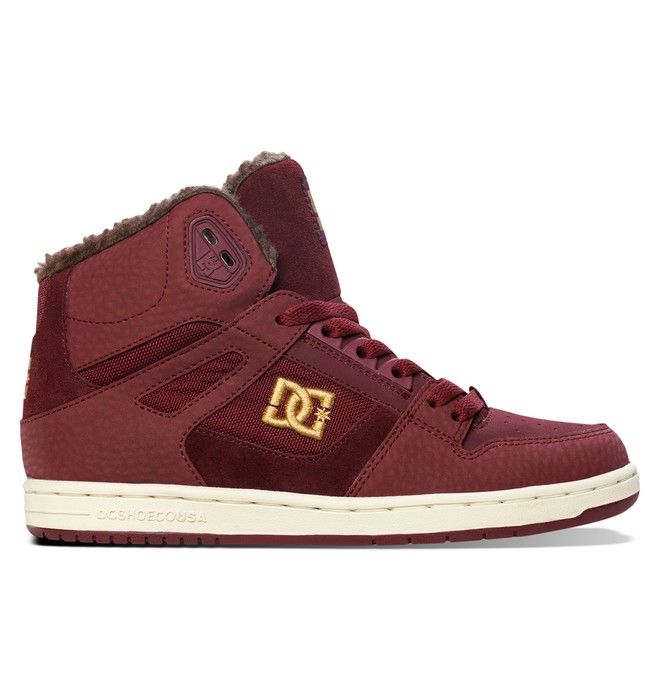 dcshoes, Women's Rebound WNT High-Top Shoes, MAROON (mar) 0 Women's Rebound WNT High-Top Shoes Red ADJS100054 DC Shoes
