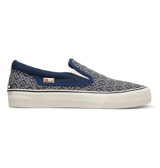 dcshoes, Trase Printed - Slip-On Shoes, NAVY (nvy) 0 Trase Printed - Slip-On Shoes Blue ADJS300099 DC Shoes