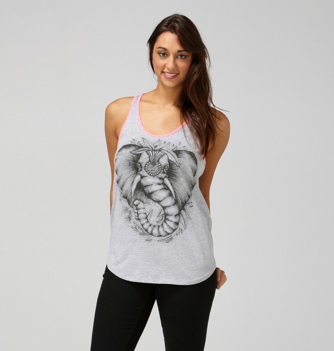 dcshoes, Women's Le Phant Tank, HEATHER GREY (grh) 0 Women's Le Phant Tank ADJZT00021 DC Shoes