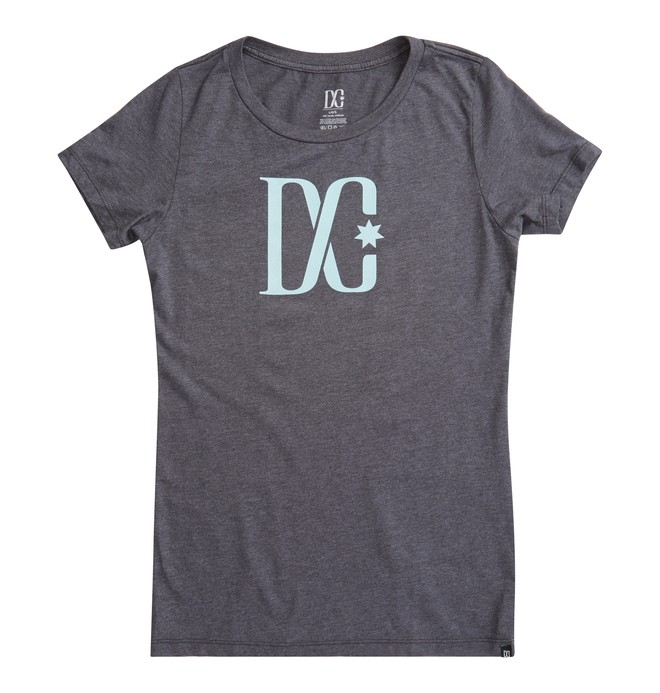 dcshoes, TStar SS C Tee, HEATHER DARK SHADOW / CHALK (xkkb) 0 TStar SS C Tee Black ADJZT00063 DC Shoes