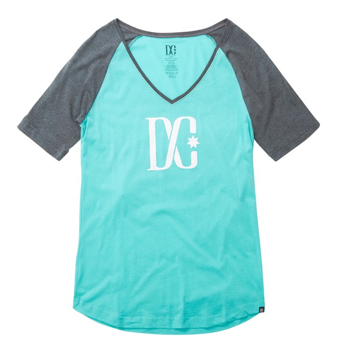 dcshoes, TStar Raglan Tee, ATLANTIS (gmh0) 0 TStar Raglan Tee Green ADJZT00111 DC Shoes