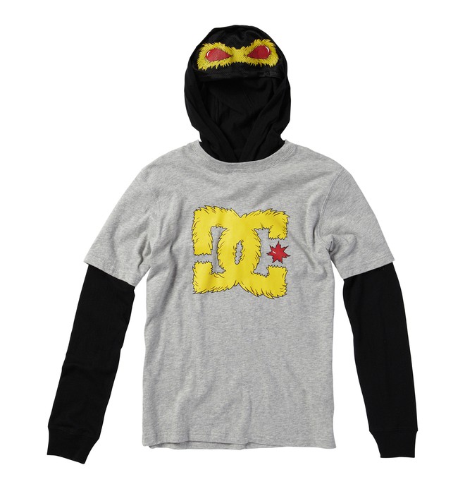 dcshoes, Kid's Beastly Long Sleve Shirt, HEATHER GREY (knfh) 0 Kid's Beastly Long Sleve Shirt ADKKT00009 DC Shoes