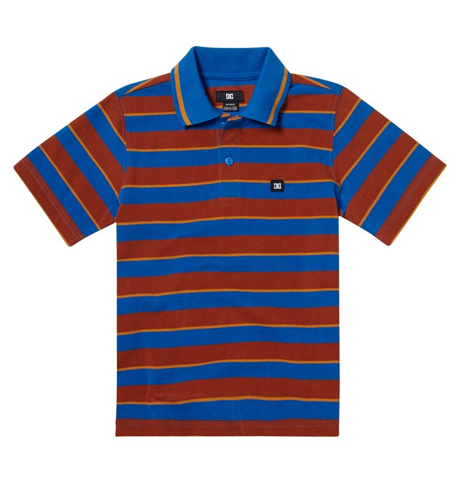 dcshoes, Kid's Hilltop Polo, SKYDIVER STRIPE (bqw3) 0 Kid's Hilltop Polo ADKKT00021 DC Shoes