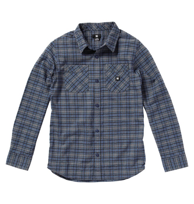 dcshoes, Kid's Alchemist Shirt, OCEAN PLAID (bqp1) 0 Kid's Alchemist Shirt ADKWT00007 DC Shoes