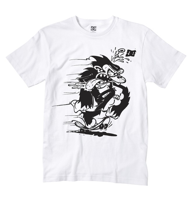 dcshoes, Boy's Skate Monkey Tee, WHITE (wbn0) 0 Boy's Skate Monkey Tee ADKZT00157 DC Shoes