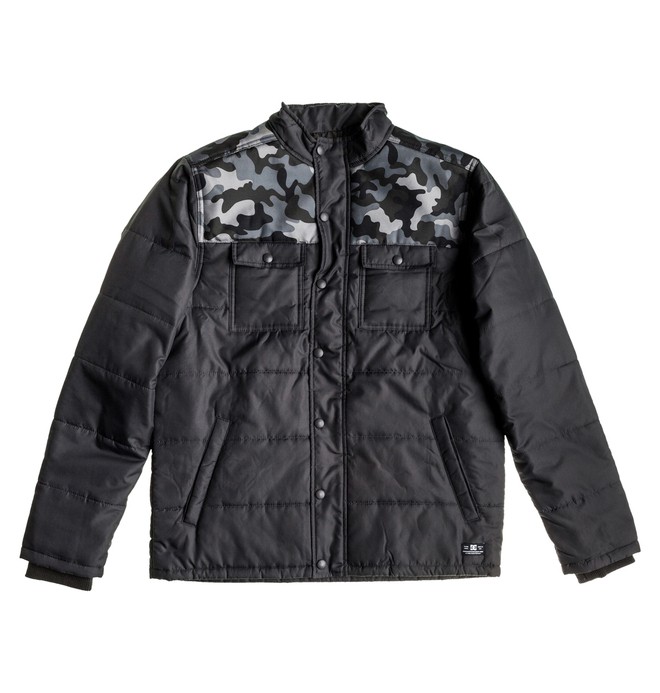 dcshoes, Men's Hudson Jacket, PIRATE BLACK (kte0) 0 Men's Hudson Jacket Black ADMJK00000 DC Shoes