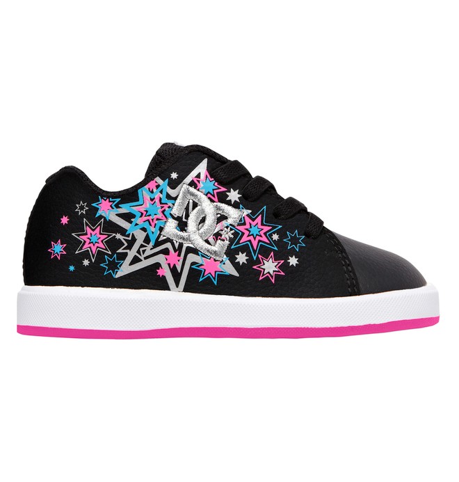 dcshoes, Toddler Phos Shoes, BLACK/MET SILVER/PIN (hsp) 0 Toddler Phos Shoes Black ADTS100014 DC Shoes