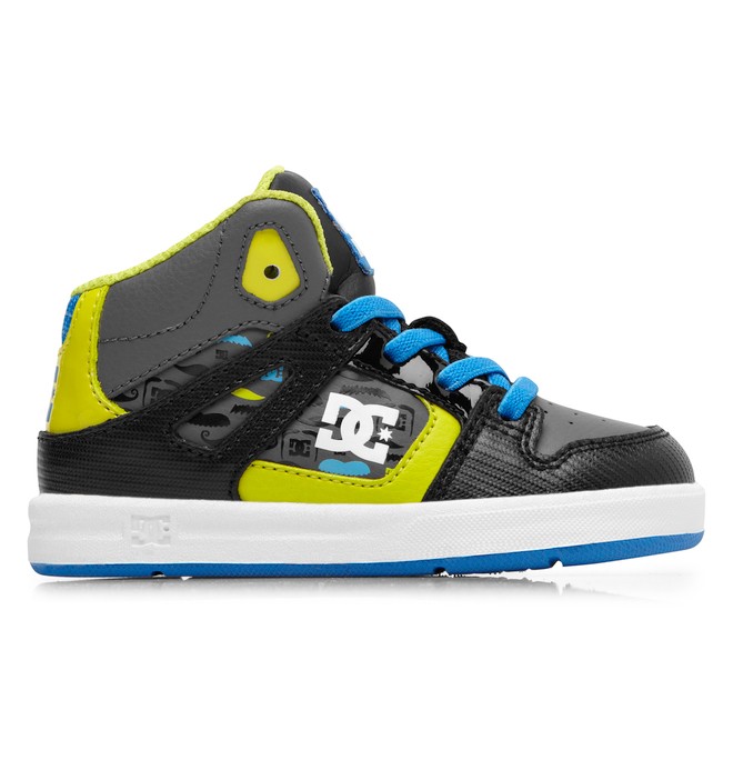dcshoes, Toddler's Rebound SE UL High-Top Shoes, BLACK/GREY (bgy) 0 Toddler's Rebound SE UL High-Top Shoes Black ADTS700021 DC Shoes