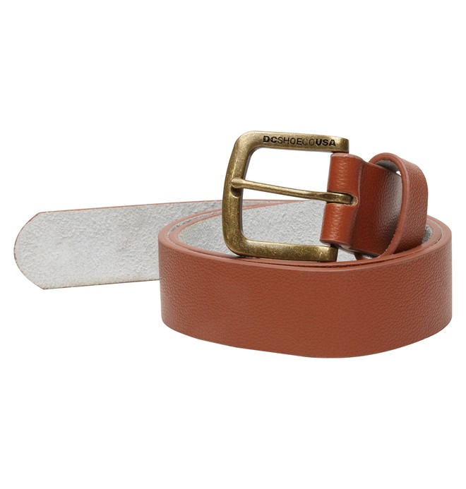 dcshoes, Men's Star Leather Belt, LEATHER BROWN (cpl0) 0 Men's Star Leather Belt ADYAA00021 DC Shoes