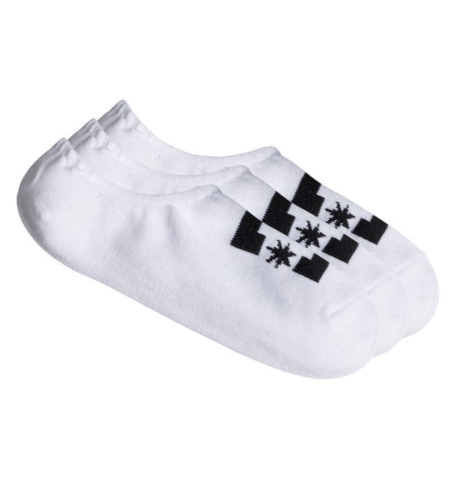 dcshoes, DC - Pack de 3 Sockettes, WHITE (wbn0) 0 DC - Pack de 3 Sockettes Blanc ADYAA03048 DC Shoes