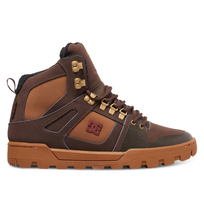 dcshoes, Spartan High WR Boot - Stiefel, BROWN/BROWN/RED (xccr) 0 Spartan High WR Boot - Stiefel Braun ADYB100001 DC Shoes