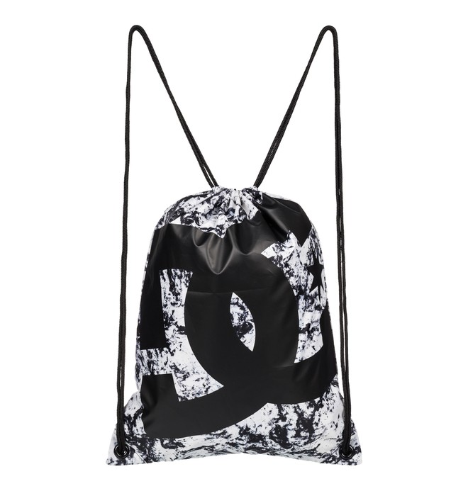 dcshoes, Simpski Cinch Bag, LILY WHITE STORM PRINT (wcq1) 0 Simpski Cinch Bag White ADYBT00005 DC Shoes