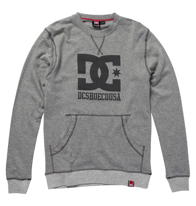 dcshoes, Men's Rob Dyrdek Official Crew-Neck Sweatshirt, HEATHER GREY (htr) 0 Men's Rob Dyrdek Official Crew-Neck Sweatshirt Grey ADYFT00015 DC Shoes