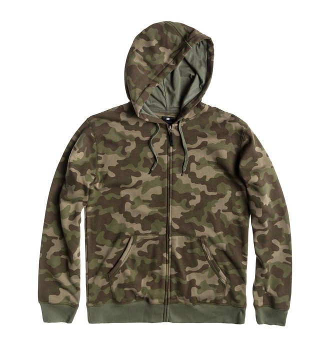 dcshoes, Men's Print Party Full Zip Hoodie, WOODLAND CAMO (cqy6) 0 Men's Print Party Full Zip Hoodie ADYFT00079 DC Shoes