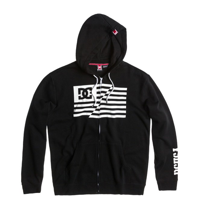 dcshoes, Men's Rob Dyrdek Flag Hoodie, BLACK (kvj0) 0 Men's Rob Dyrdek Flag Hoodie ADYFT00094 DC Shoes