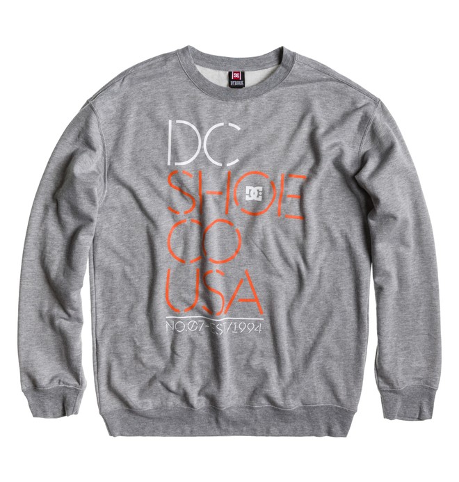 dcshoes, Men's Rob Dyrdek Highlight Stencil Sweatshirt, HEATHER GREY (knfh) 0 Men's Rob Dyrdek Highlight Stencil Sweatshirt Black ADYFT00106 DC Shoes