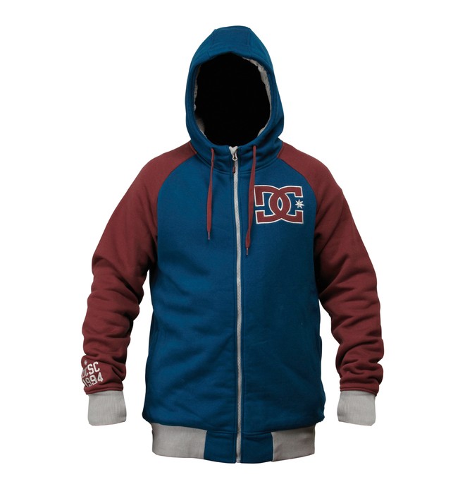 dcshoes, Men's Kozak Zip Hoodie, LEGION BLUE (bsk0) 0 Men's Kozak Zip Hoodie Blue ADYFT00140 DC Shoes