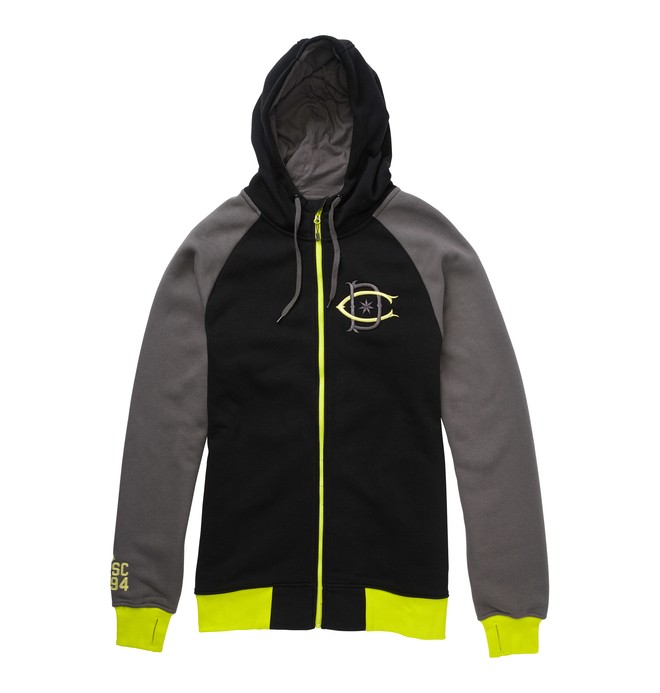 dcshoes, Men's Kozak Zip Hoodie, METHYL BLUE (bpj0) 0 Men's Kozak Zip Hoodie Blue ADYFT00140 DC Shoes