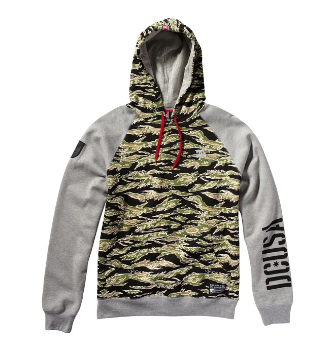 dcshoes, Men's RD Unit PO Fleece, MILITARY GREEN CAMO (gqk6) 0 Men's RD Unit PO Fleece ADYFT00143 DC Shoes