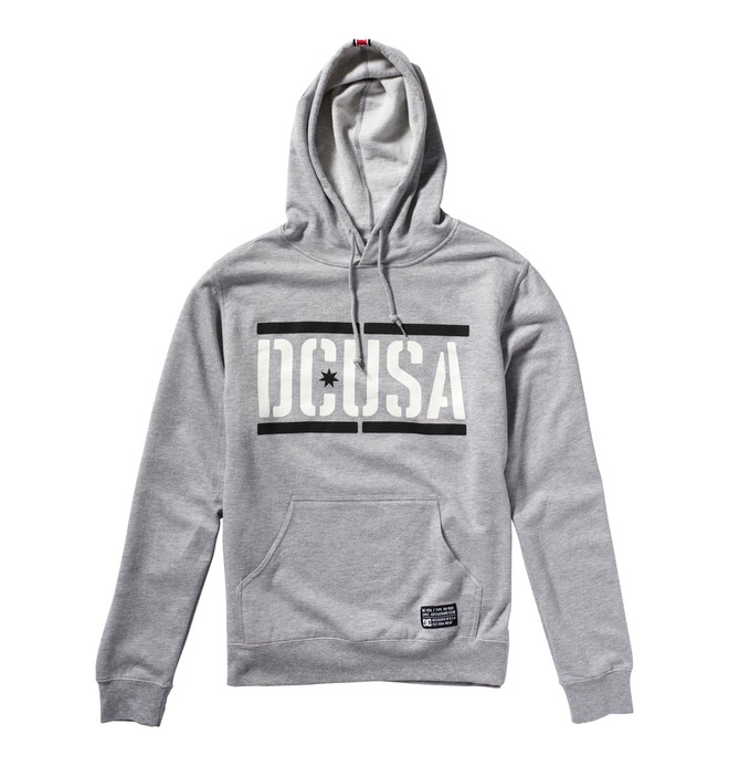 dcshoes, Men's Rob Dyrdek Stencil PO Fleece, HEATHER GREY (knfh) 0 Men's Rob Dyrdek Stencil PO Fleece ADYFT00148 DC Shoes