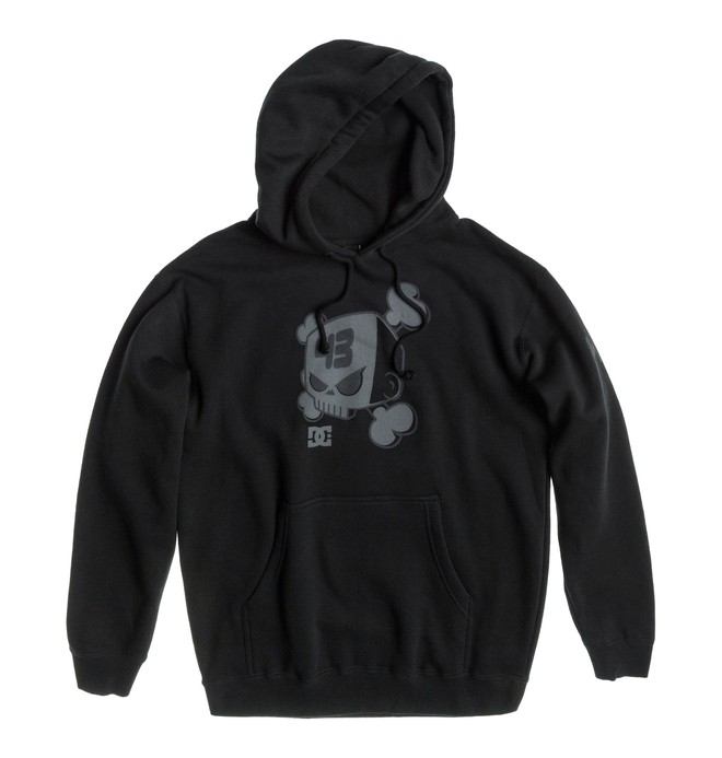 dcshoes, Men's Ken Block Blackout Skull PO Fleece, BLACK (kvj0) 0 Men's Ken Block Blackout Skull PO Fleece ADYFT00151 DC Shoes