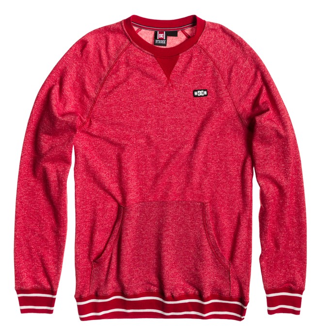 dcshoes, Men's Rob Dyrdek Official 2 Sweatshirt, ATHLETIC RED (rqr0) 0 Men's Rob Dyrdek Official 2 Sweatshirt Red ADYFT00193 DC Shoes