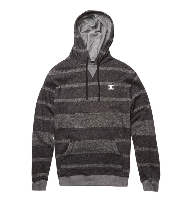 dcshoes, Men's Rebel Stripe Hoodie, BLACK (kvj0) 0 Men's Rebel Stripe Hoodie Black ADYFT00238 DC Shoes