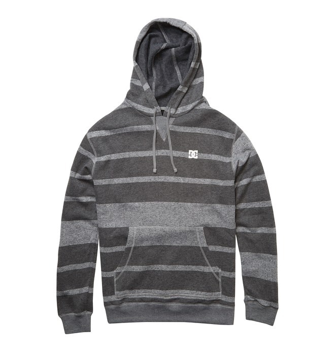 dcshoes, Men's Rebel Stripe Hoodie, ASH (sfv0) 0 Men's Rebel Stripe Hoodie Grey ADYFT00238 DC Shoes