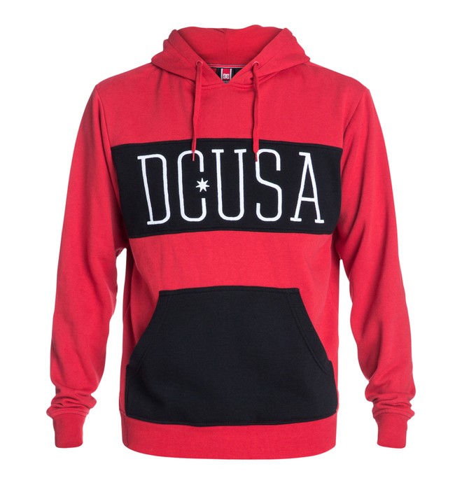 dcshoes, RD Lateral PO Hoodie, ATHLETIC RED (rqr0) 0 RD Lateral PO Hoodie Red ADYFT03004 DC Shoes