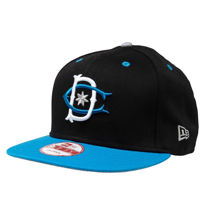 dcshoes, Men's Rob Dyrdek Throwback 2 Hat, BLACK / CYAN (bcb) 0 Men's Rob Dyrdek Throwback 2 Hat ADYHA00007 DC Shoes