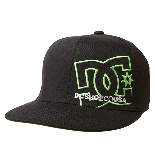 dcshoes, Men's Franchise Hat, BLACK / GREEN (bgn) 0 Men's Franchise Hat ADYHA00049 DC Shoes