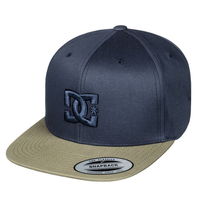 dcshoes, Men's Snappy Snapback Hat, DARK INDIGO/ FATIGUE GREEN (xbbc) 0 Men's Snappy Snapback Hat Blue ADYHA00058 DC Shoes